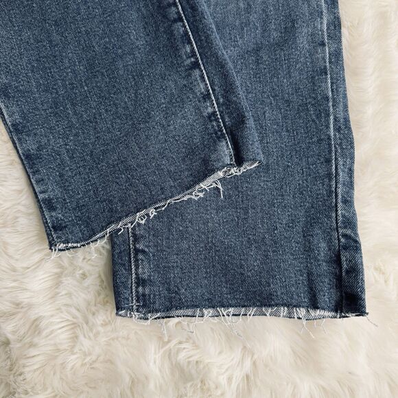 SOLD Universal Thread Mid Rise 80s Slim Jeans 14 (33x27.5) Blue Button Fly Women - Picture 10 of 12